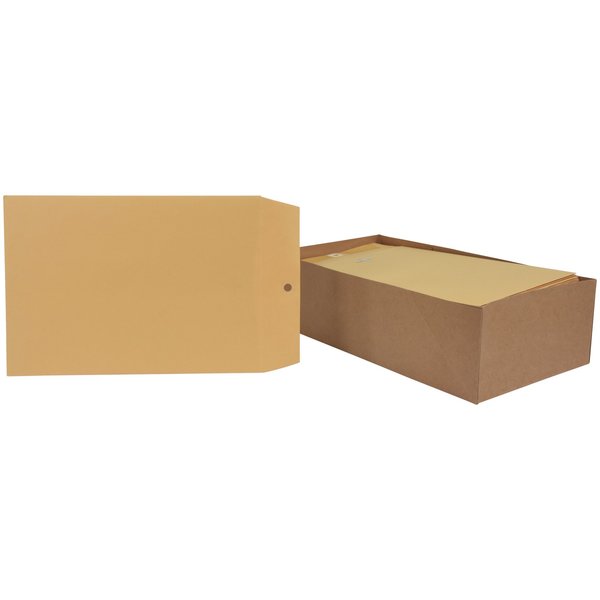 School Smart ENVELOPE KRAFT CLASP 7.5X10.5  BOX OF 100 PK 085042